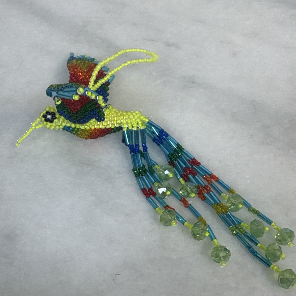 Beaded Hanging Hummingbird Colorful Home Décor